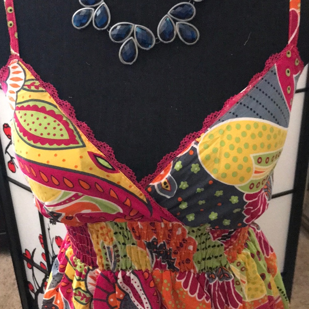NWT She’s Cool Tropical Island Printed SunDress - Picture 2 of 5